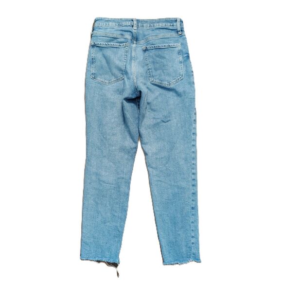 OLD NAVY O.G. Straight Crop High Rise Sz 6 Women's Button-Fly Stretch Jeans - Picture 2 of 4